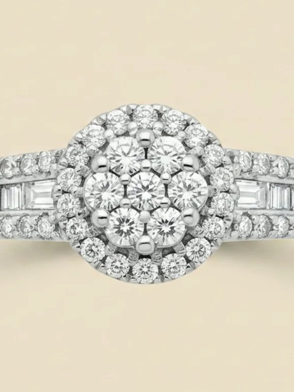 14K Diamonds 49 Brilliants Avant Garde Engagement Ring